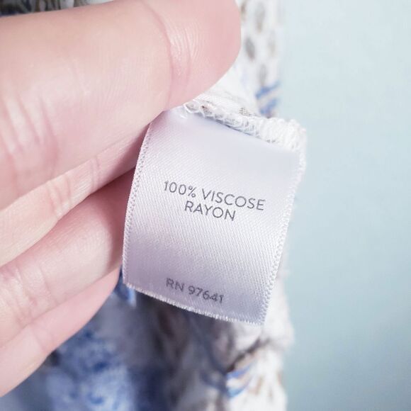 J. Jill Mixed Media Button Down Long Sleeve Tunic - Picture 8 of 9